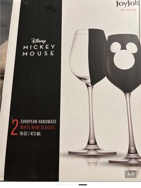 The Disney Collection Glassware Set - European hand made white wine wineglasses